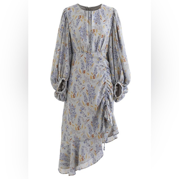 O.P.T. Liv blue floral dress - Picture 3 of 5